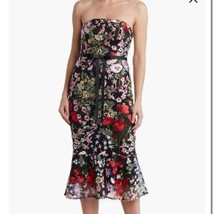Sam Edelman floral strapless dress